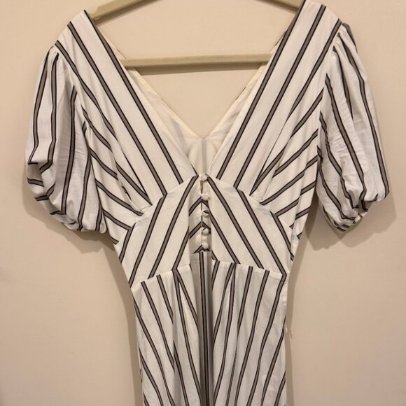 Mykke Hofmann white striped dress - Picture 1 of 4